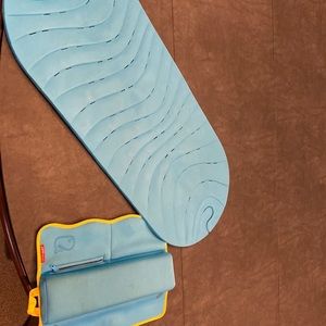 Skip Hop and Boon bath accessories and Aden and Anais hooded bath towel